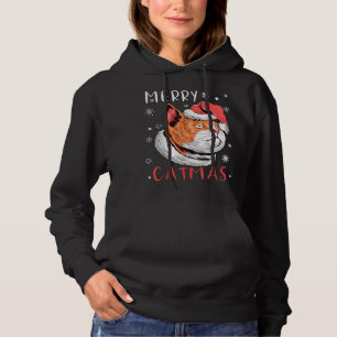 Santa's Pet Kat Vrolijk Kerstmis Kerstmis Kerstmis Hoodie