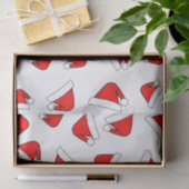Santas Pet Pattern Red and White Tissuepapier (Geschenk)