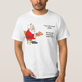 Santa's pizza t-shirt