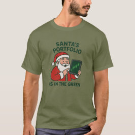 Santa's Portfolio - Grappig Kerst Trader T-shirt
