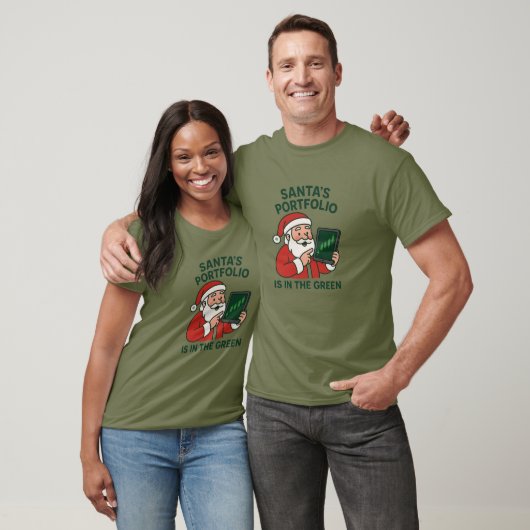 Santa's Portfolio - Grappig Kerst Trader T-shirt (Unisex)