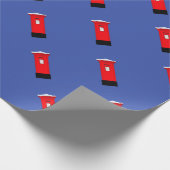 Santas Postbox Cadeaupapier (Hoek)