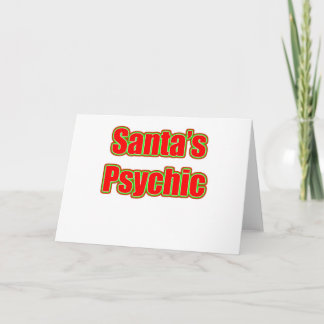 Santa's Psychic Feestdagen Kaart
