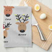 Santa's rendierster theedoek (Quarter Fold)