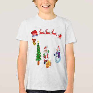 Santa's rendierwagen Tri-Blend shirt