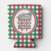 Santa's Retro Marquee - Ho Vrolijk & Helder Blikjeskoeler (Achterkant)