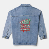 Santa's Retro Marquee - Ho Vrolijk & Helder Denim Jacket (Achterkant)