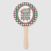 Santa's Retro Marquee - Ho Vrolijk & Helder Handwaaier (Achterkant)