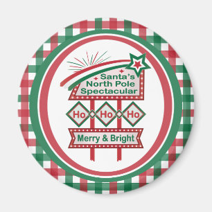 Santa's Retro Marquee - Ho Vrolijk & Helder Magneet