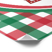 Santa's Retro Marquee - Ho Vrolijk & Helder Poster (Hoek)