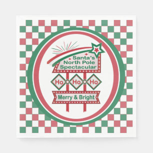 Santa's Retro Marquee - Ho Vrolijk & Helder Servet