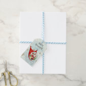 Santa's Retro Rotor Sleigh Cadeaulabel (Met Touw)