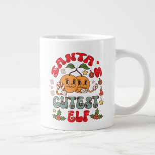 Santa's Schattigee Elf Sublimatie-80881 Extra Grote Beker