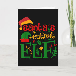 Santas Schattigste Elf Baby Pyjama Kerst Jongen En Kaart