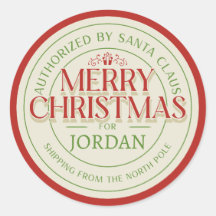 Santa's Seal of Approval" Gepersonaliseerde Noordp