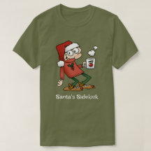 Santa's Sidekick Schattige Funny Christmas Cartoon