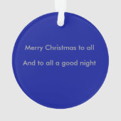 Santa's Slapigh Ornament (achterkant)