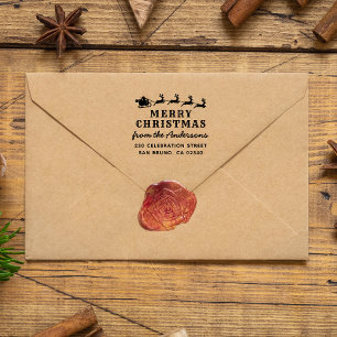 Santa's Sledge Merry-kerstretour Zelfinktende Stempel