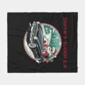 Santa's Sleigh 2.0 Fleece Blanket (Voorkant (Horizontaal))