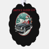 Santa's Sleigh 2.0 Paper Ornament (Links)