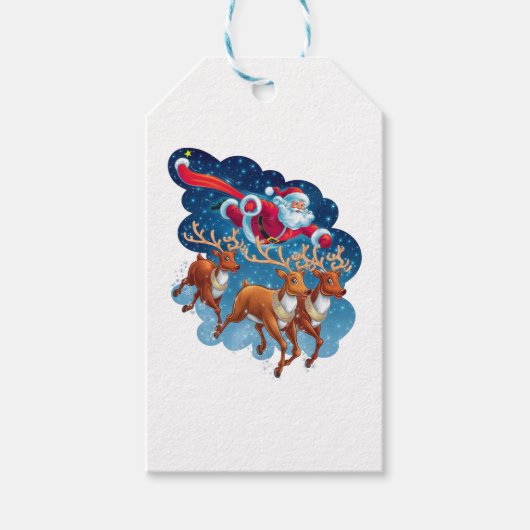 Santa's Sleigh Adventure Cadeaulabel (Voorkant)