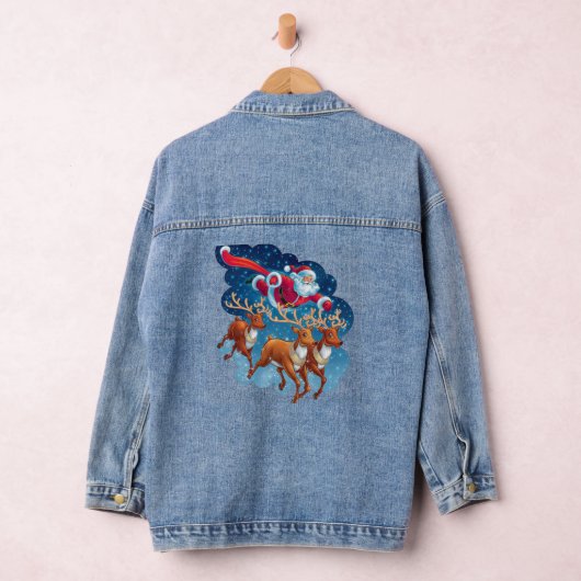 Santa's Sleigh Adventure Denim Jacket (Hangar)