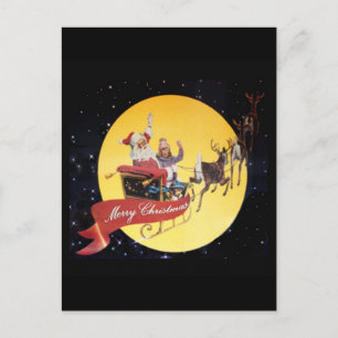 Santa's Sleigh Feestdagenkaart