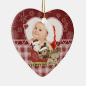 Santa's Sleigh Keepsake Foto Ornament (Rechts)