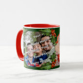 Santas Sleigh Ride Christmas Photo Mug (Devant gauche)