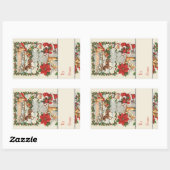 Santa's Sleigh Ride: Classic Holiday Rechthoekige Sticker (Vel)