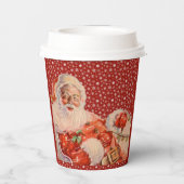 Santas Sleigh Ride Papieren Bekers (Achterkant)