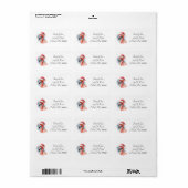 Santa's Snowbird Flamingo, op maat Etiket (Full Sheet)