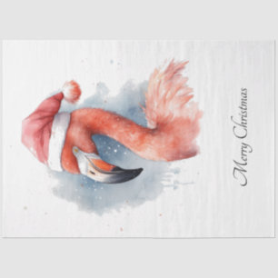 Santa's Snowbird Flamingo, op maat Tissuepapier