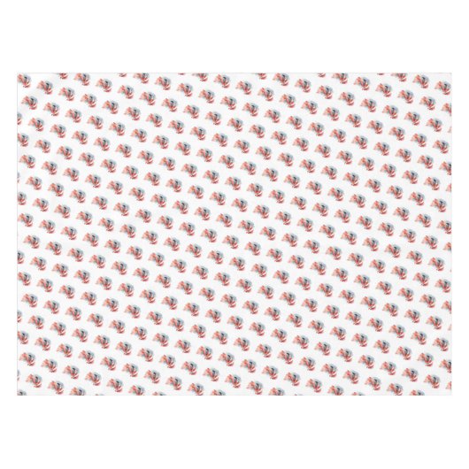 Santa's Snowbird Flamingo Tafelkleed (Voorkant (Horizontaal))