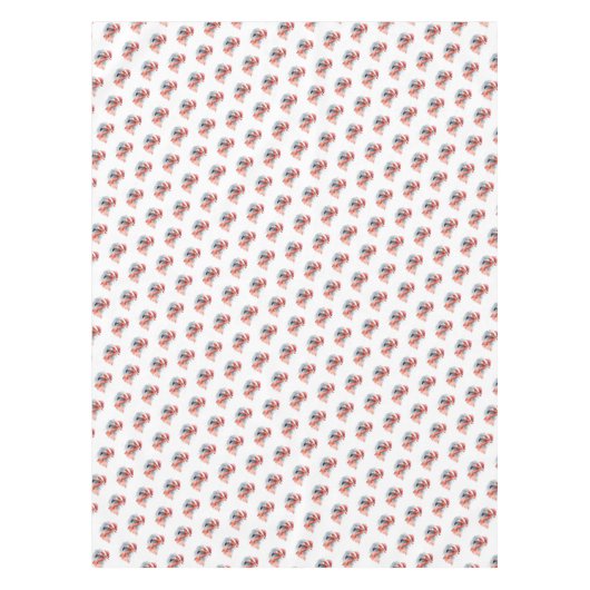 Santa's Snowbird Flamingo Tafelkleed (Voorkant)