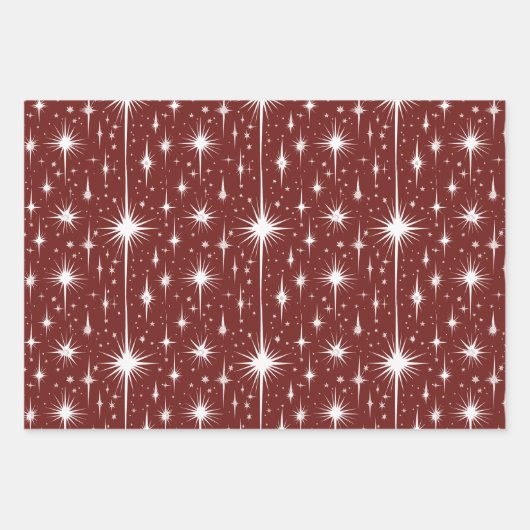 Santa's Snowy Express Retro-inpakpapier Inpakpapier Vel (Voorkant 2)