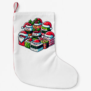 Santa's Sushi Delight Grappige feestelijke kerstku Kleine Kerstsok