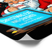 Santa's Tech Suprt_ Rebooting Christmas Funny  Poster (Hoek)