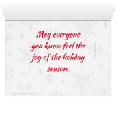 Santa's Treasure Christmas Kaart (Binenzijde Horizontaal (Onderkant))