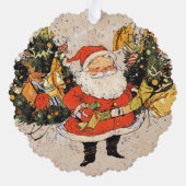 Santa's Trees - Kerstmis Ornament Kaart (Achterkant)