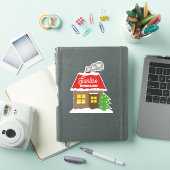 Santa's werkplaats Kerst vinyl sticker (iPad Cover)
