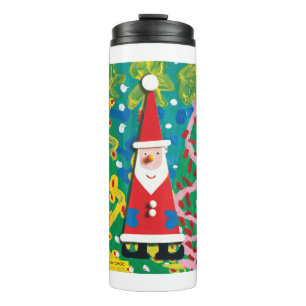 Santa's Winter Wonderland - Kinder kunst voor CHOC Thermosbeker