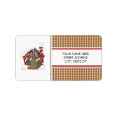 Santa's Workshop Address Mailing Labels (Voorkant)