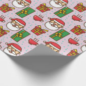 Santa's workshop cadeaupapier (Hoek)