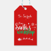  Santa's Workshop Gift Label Cadeaulabel (Voorkant)