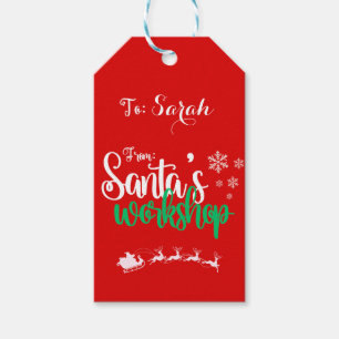 Santa's Workshop Gift Label Cadeaulabel