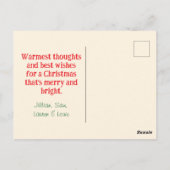 Santa's Workshop  Kaart (Achterkant)