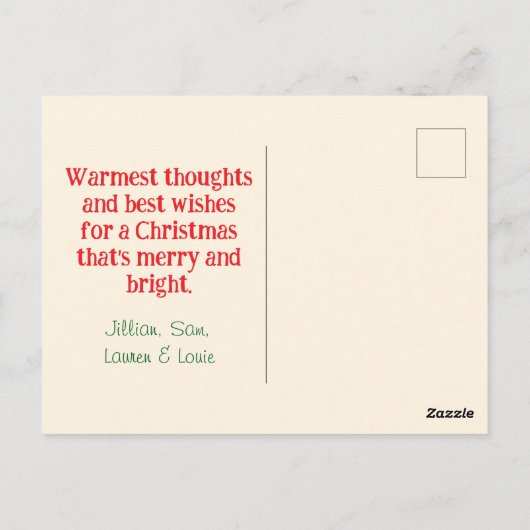 Santa's Workshop  Kaart (Achterkant)