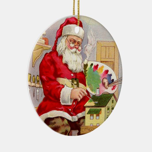  Santa's Workshop Keramisch Ornament (Rechts)