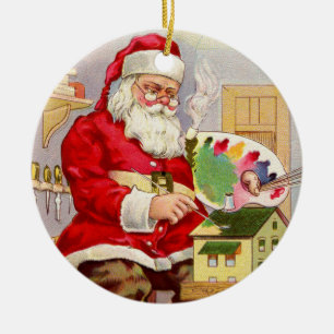  Santa's Workshop Keramisch Ornament